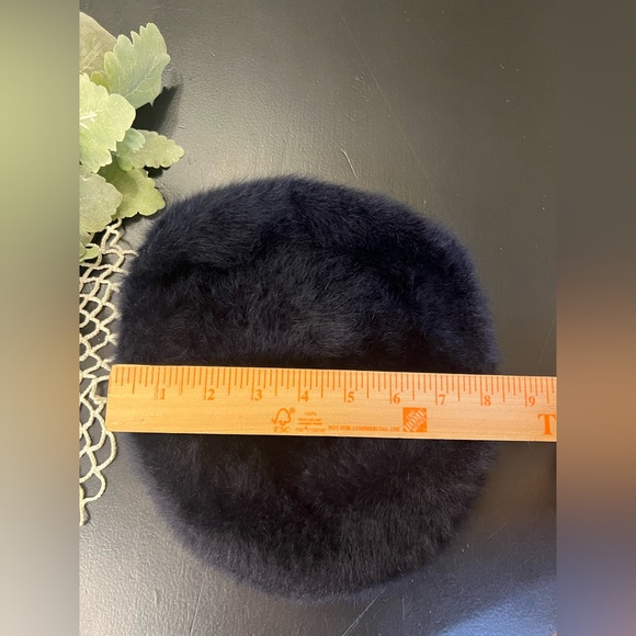 Kangol Vintage Angora Fur Blend Navy Blue Cap Hat Men’s Sz Medium - Picture 12 of 13